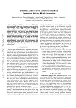 Dimitra: Audio-driven Diffusion model for Expressive Talking Head Generation