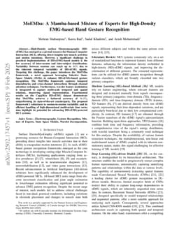 MoEMba: A Mamba-based Mixture of Experts for High-Density EMG-based Hand Gesture Recognition