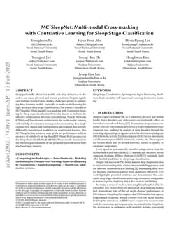 MC2SleepNet: Multi-modal Cross-masking with Contrastive Learning for Sleep Stage Classification