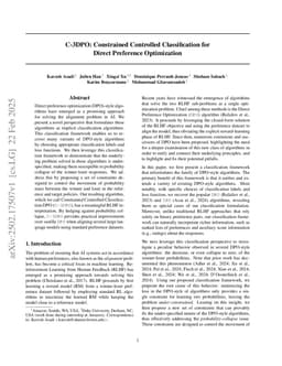 C-3DPO: Constrained Controlled Classification for Direct Preference Optimization