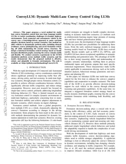 ConvoyLLM: Dynamic Multi-Lane Convoy Control Using LLMs