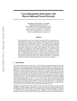 Unraveling particle dark matter with Physics-Informed Neural Networks