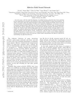 Effective Field Neural Network