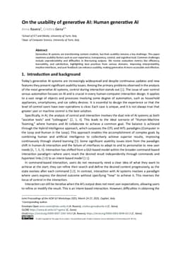 On the usability of generative AI: Human generative AI