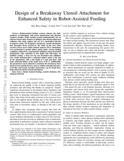 Design of a Breakaway Utensil Attachment for Enhanced Safety in Robot-Assisted Feeding