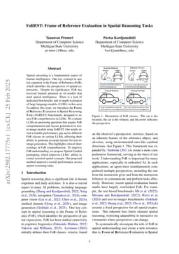 FoREST: Frame of Reference Evaluation in Spatial Reasoning Tasks