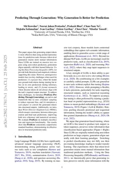 Predicting Through Generation: Why Generation Is Better for Prediction
