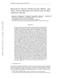 Decoupled Graph Energy-based Model for Node Out-of-Distribution Detection on Heterophilic Graphs
