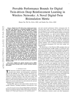 Provable Performance Bounds for Digital Twin-driven Deep Reinforcement Learning in Wireless Networks: A Novel Digital-Twin Bisimulation Metric