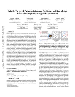 ExPath: Towards Explaining Targeted Pathways for Biological Knowledge Bases