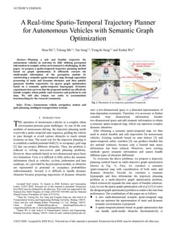 A Real-time Spatio-Temporal Trajectory Planner for Autonomous Vehicles with Semantic Graph Optimization