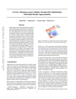 SASSHA: Sharpness-aware Adaptive Second-order Optimization with Stable Hessian Approximation
