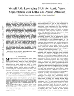 VesselSAM: Leveraging SAM for Aortic Vessel Segmentation with LoRA and Atrous Attention