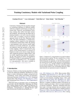 Training Consistency Models with Variational Noise Coupling