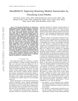 DenoMAE2.0: Improving Denoising Masked Autoencoders by Classifying Local Patches