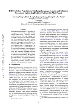 Debt Collection Negotiations with Large Language Models: An Evaluation System and Optimizing Decision Making with Multi-Agent