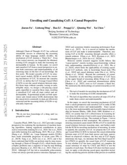 Unveiling and Causalizing CoT: A Causal Pespective
