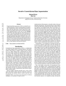 Iterative Counterfactual Data Augmentation