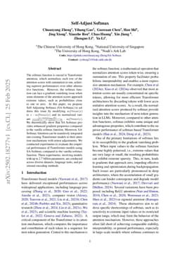 Self-Adjust Softmax