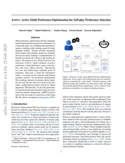 AMPO: Active Multi-Preference Optimization