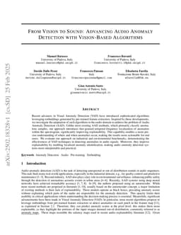 From Vision to Sound: Advancing Audio Anomaly Detection with Vision-Based Algorithms