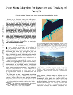 Near-Shore Mapping for Detection and Tracking of Vessels