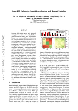 AgentRM: Enhancing Agent Generalization with Reward Modeling