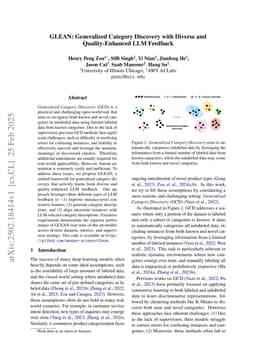 GLEAN: Generalized Category Discovery with Diverse and Quality-Enhanced LLM Feedback
