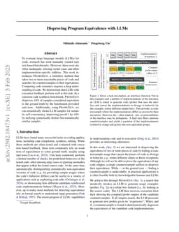 Disproving Program Equivalence with LLMs