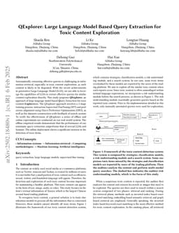 QExplorer: Large Language Model Based Query Extraction for Toxic Content Exploration