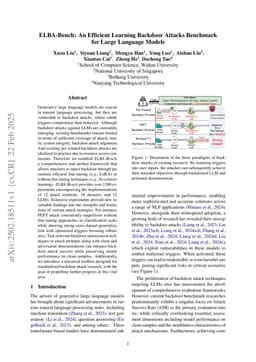 ELBA-Bench: An Efficient Learning Backdoor Attacks Benchmark for Large Language Models