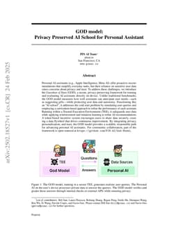 GOD model: Privacy Preserved AI School for Personal Assistant
