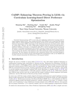 CuDIP: Enhancing Theorem Proving in LLMs via Curriculum Learning-based Direct Preference Optimization