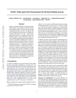 MAFE: Multi-Agent Fair Environments for Decision-Making Systems