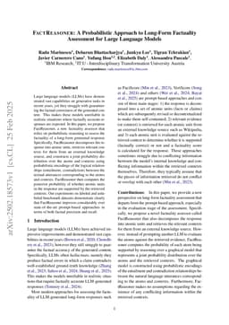 FactReasoner: A Probabilistic Approach to Long-Form Factuality Assessment for Large Language Models