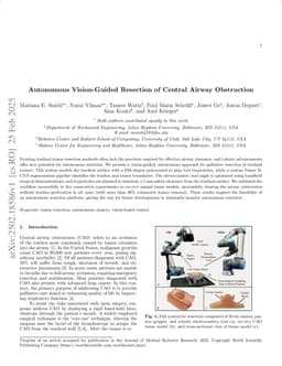 Autonomous Vision-Guided Resection of Central Airway Obstruction