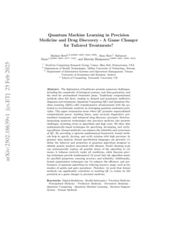 Quantum Machine Learning in Precision Medicine and Drug Discovery -- A Game Changer for Tailored Treatments?