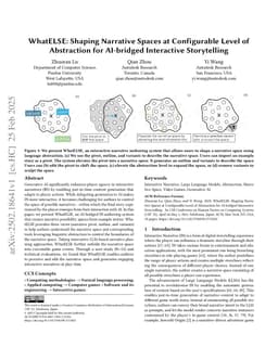WhatELSE: Shaping Narrative Spaces at Configurable Level of Abstraction for AI-bridged Interactive Storytelling