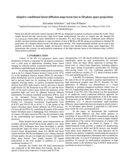 Adaptive conditional latent diffusion maps beam loss to 2D phase space projections