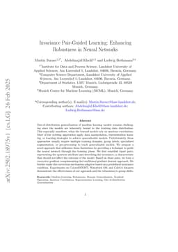 Invariance Pair-Guided Learning: Enhancing Robustness in Neural Networks