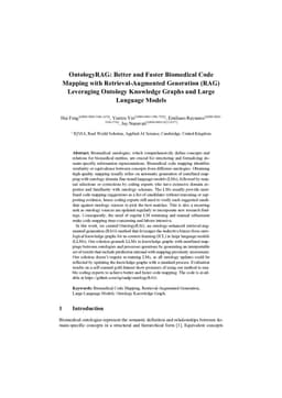 OntologyRAG: Better and Faster Biomedical Code Mapping with Retrieval-Augmented Generation (RAG) Leveraging Ontology Knowledge Graphs and Large Language Models