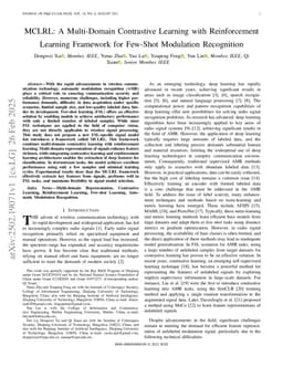 MCLRL: A Multi-Domain Contrastive Learning with Reinforcement Learning Framework for Few-Shot Modulation Recognition