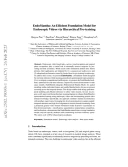 EndoMamba: An Efficient Foundation Model for Endoscopic Videos