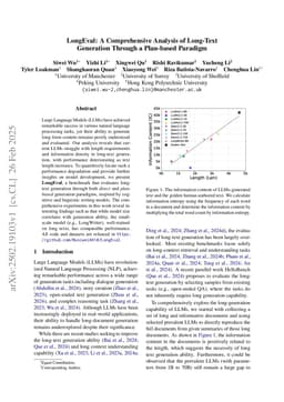 LongEval: A Comprehensive Analysis of Long-Text Generation Through a Plan-based Paradigm