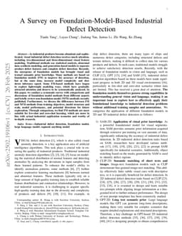 A Survey on Foundation-Model-Based Industrial Defect Detection