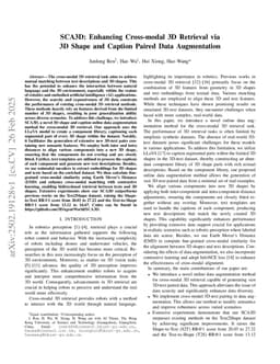 SCA3D: Enhancing Cross-modal 3D Retrieval via 3D Shape and Caption Paired Data Augmentation
