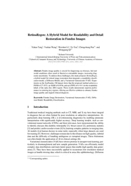 RetinaRegen: A Hybrid Model for Readability and Detail Restoration in Fundus Images