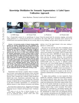 Knowledge Distillation for Semantic Segmentation: A Label Space Unification Approach