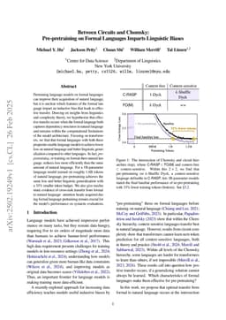 Between Circuits and Chomsky: Pre-pretraining on Formal Languages Imparts Linguistic Biases