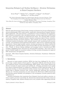 Integrating Biological and Machine Intelligence: Attention Mechanisms in Brain-Computer Interfaces